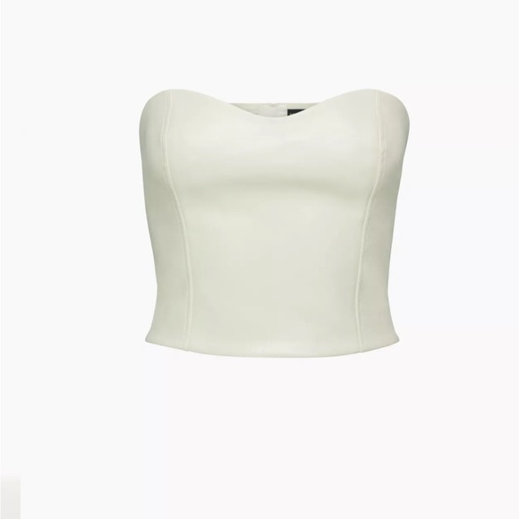 Aritzia Vegan Leather Bustier - Picture 4 of 6